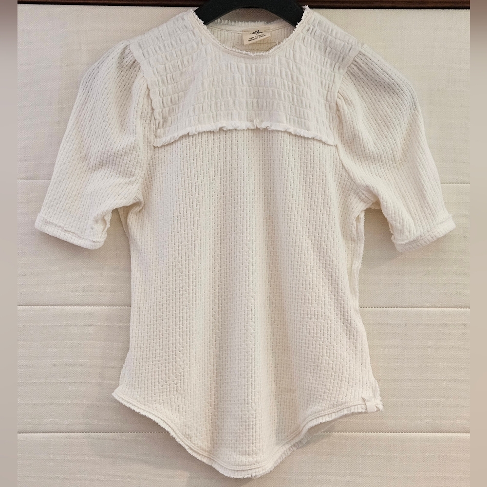 NWOT* Free People We the Free Red Delicious Ivory Top, Sz. S - Picture 4 of 13